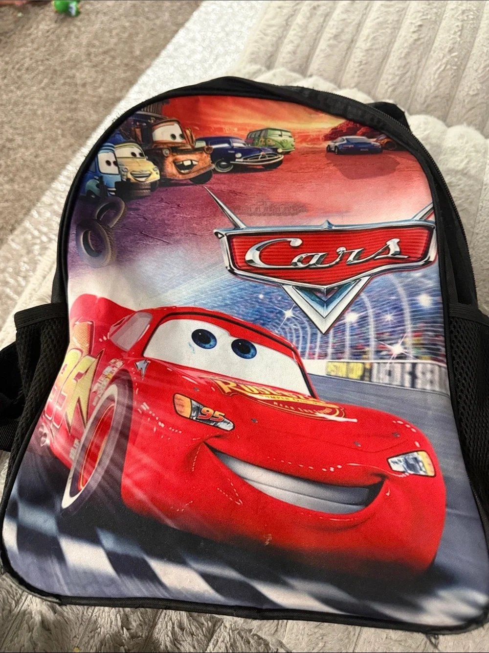 Cars Red Lightning McQueen Kids Backpack